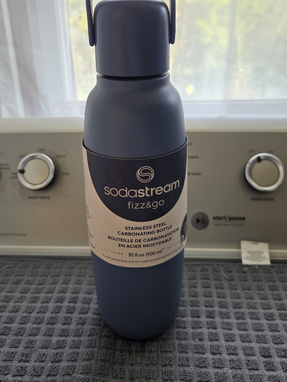 Fizz & Go Stainless Steel Carbonating Bottle - Blue